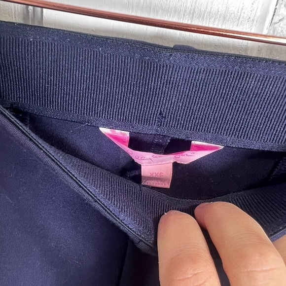 Xxs navy blue Lilly Pulitzer Nira leggings in excellent like-new condition - Picture 2 of 4